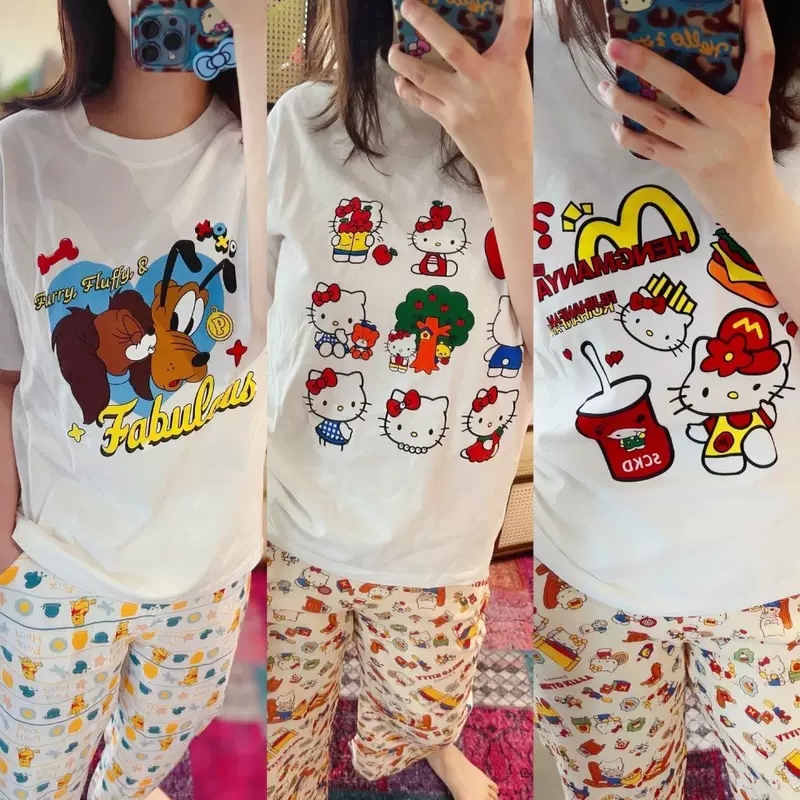 ชุดแม่ลูก ผ้าฝ้ายแท้ แขนสั้น ฤดูร้อน สำหรับครอบครัวสามคน ใส่เที่ยว พักผ่อน ออกนอกบ้าน แม่-ลูกสาว แม่-ลูกชาย ลูกสาว-ลูกชาย พร้อมกันได้ ใช้ในโรงเรียนอนุบาล