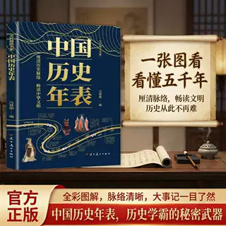 中国历史年表 正版 图文详解通史脉络重大事件全收录历史入门典藏