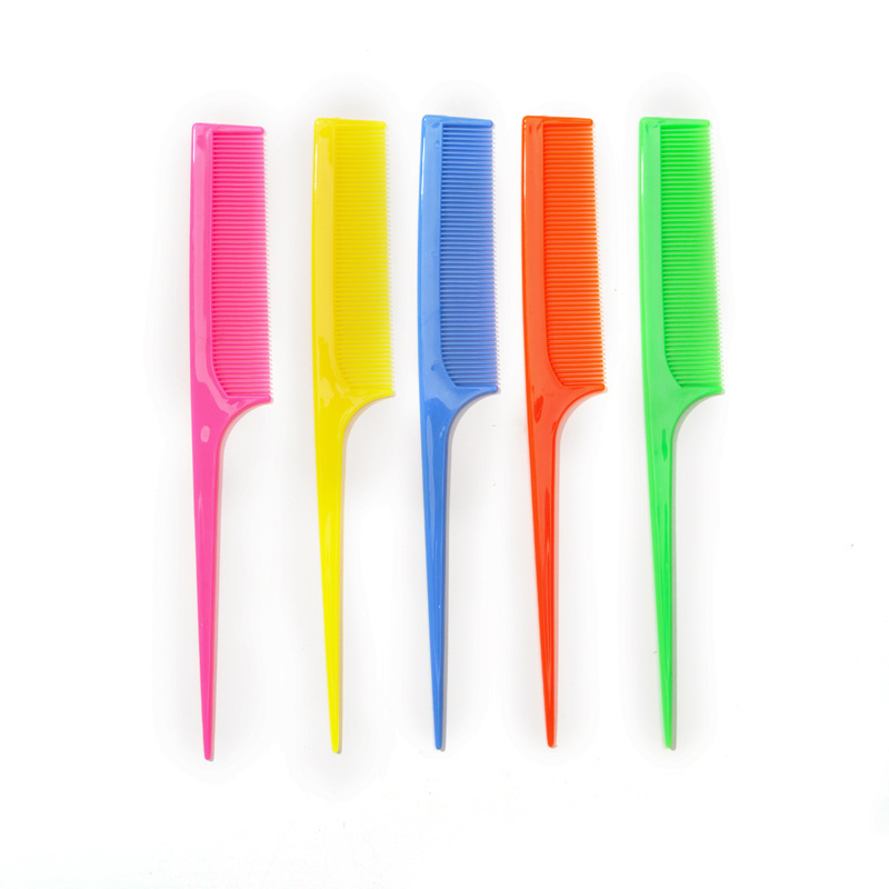 Peine con punta puntiaguda, especializado para maquilladores, peine profesional para peluquería con punta puntiaguda para separar el cabello, antiestático para cabello largo de mujer.