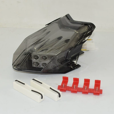 Applicable to Augusta Brutale F 3 675 800 12-23 modified LED rear tail light brake turn signal (Motorcycle tail) - smoky-black