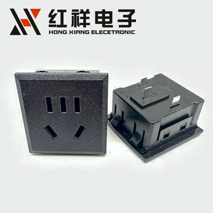 AC Universal Socket New National Standard 5-hole 10a Three-pin Card Socket Multi-functional Universal Socket Cabinet Socket