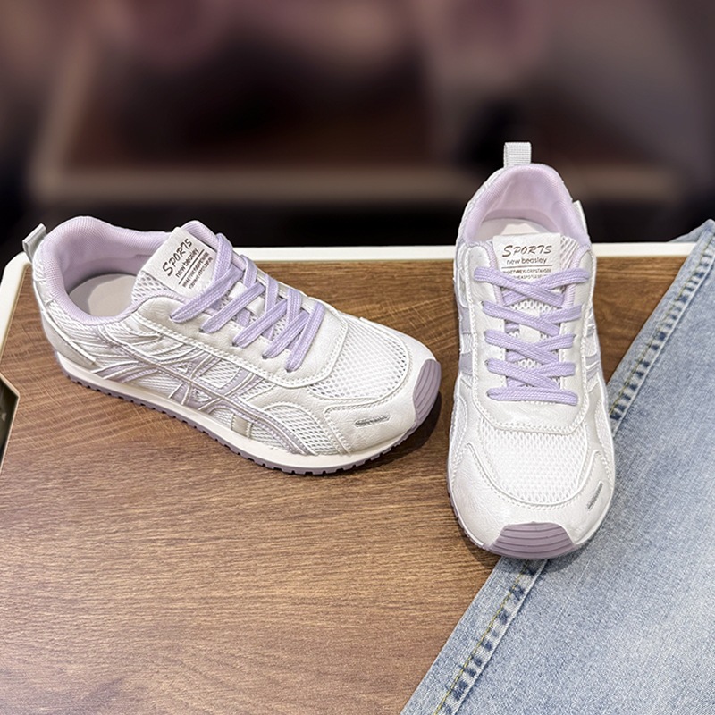 Zapatos de entrenamiento para mujeres con suela gruesa aumentada primavera y verano de 2026 mesh transpirable, deportes de ocio transpirables de verano no sofocan los pies image 8