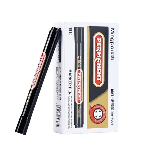 Large-capacity black marker oil-based quick-drying large pen thick pen signature pen mark pen marker pen