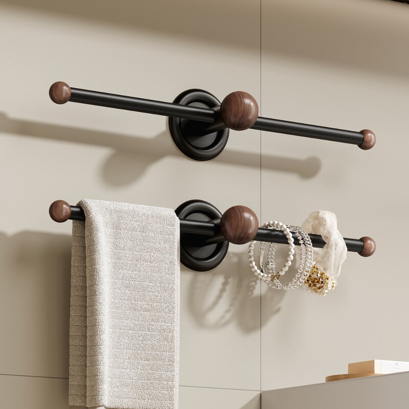 Antique Towel Rack Bathroom Towel Hanging Rod Bathroom Single Rod Non-perforated Bath Towel Storage Rack Wall Hanging Antique Towel Rack Bathroom Towel Hanging Rod Bathroom Single Rod Non-perforated Bath Towel Storage Rack Wall Hanging