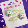 Hello kitty, cute cartoon bangs, children's hairgrip, universal brand hair accessory