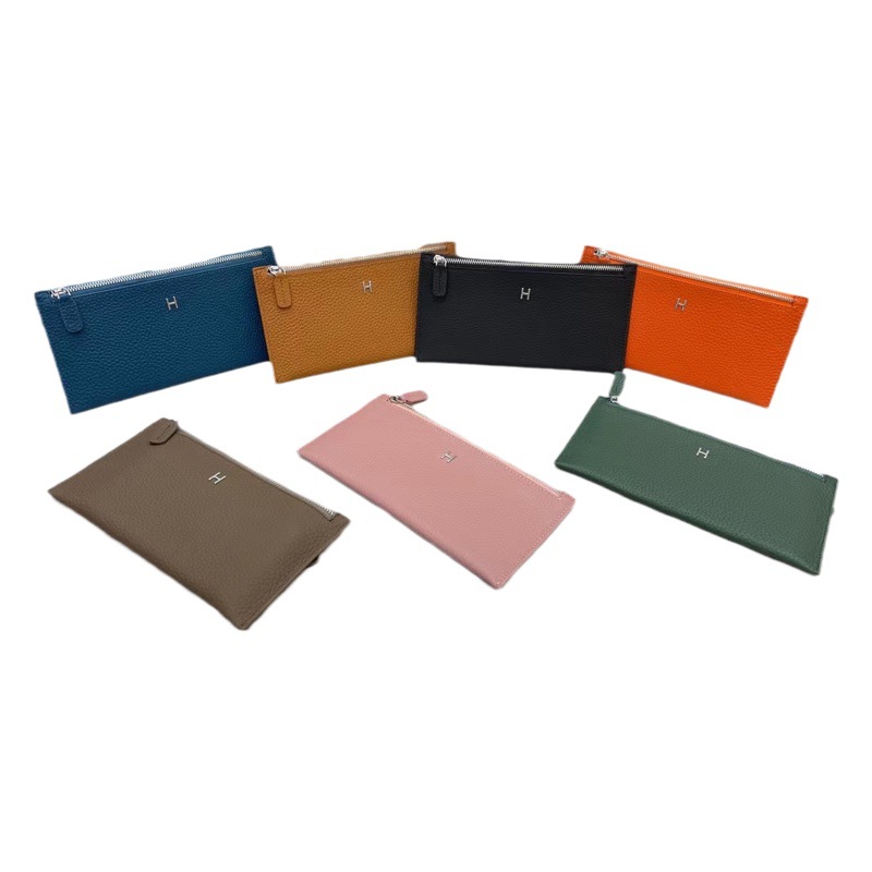 Women's Long H-shaped leather wallet 2023 new card holder integrated ins style summer ultra-thin niche design sense
