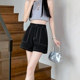 变形策大码女装胖妹妹mm夏季牛仔短裤女遮肚显瘦宽松阔腿裤2024，女装牛仔裤，变形策服饰