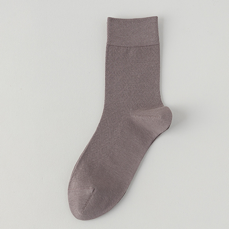Calcetines de negocios de verano de algodón, calcetines de algodón transpirables de malla, calcetines antiolor, calcetines de hombre al por mayor
