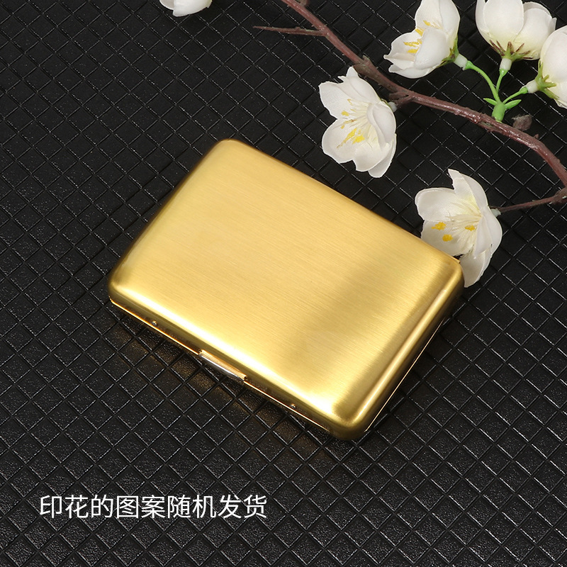 メーカー卸売クリエイティブギフトタバコボックス金属 20 パックレトロタバコボックスポータブル抗圧力防湿フリップトップタバコボックス|undefined