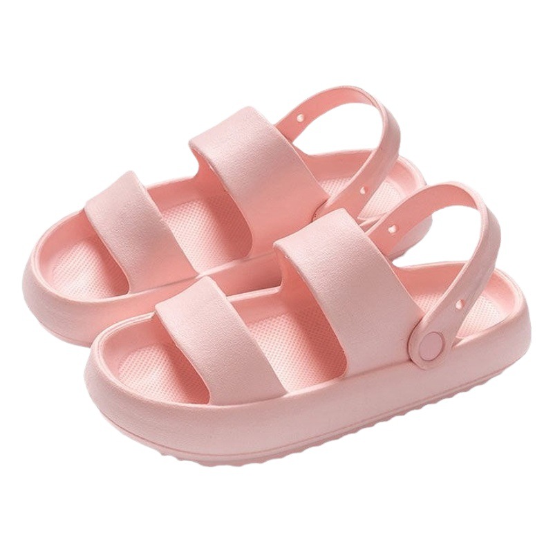 Sandalias y pantuflas EVA de doble tira, plataforma antideslizante, desodorantes, uso interior y exterior