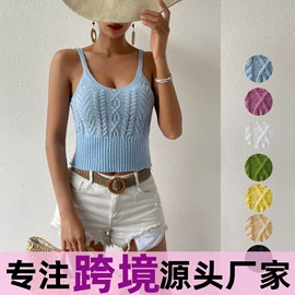 女式针织衫;毛衣;吊带背心
