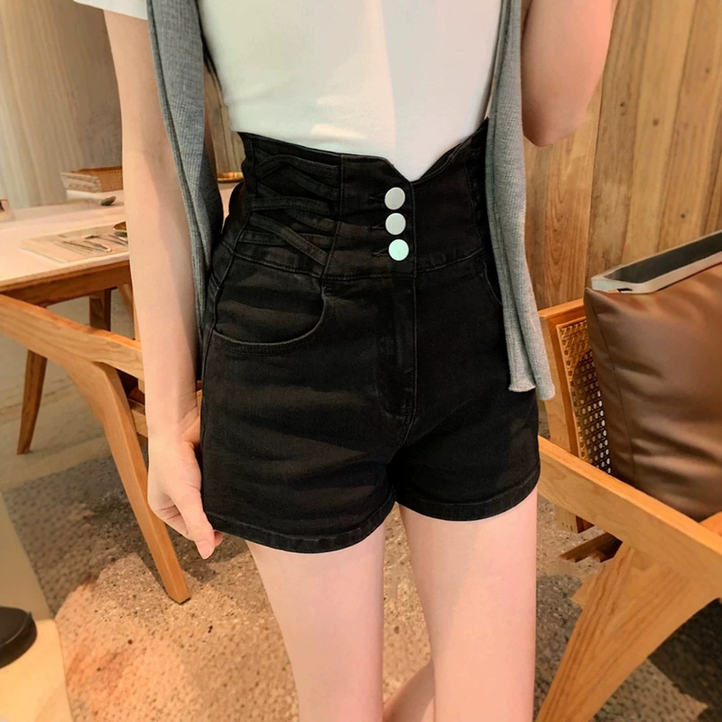 Hot Girl Denim Shorts for Women, Summer 2025 New Style, Straight Ultra-Short Pants for Slightly Chubby Girls, Slimming Mma-Style Hot Pants