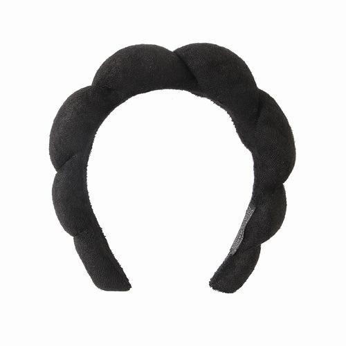 Cross-border hot selling gold velvet fabric high skull twist face wash headband Amazon cross-border cloud headband