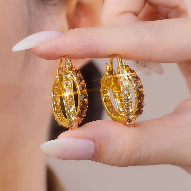 Demi-season design sophisticated elegant earrings