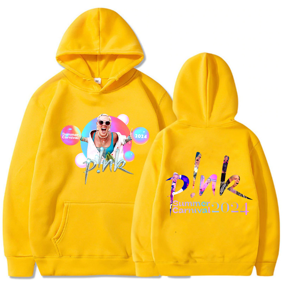 Pink Singer Tour 2024 Hoodies Men Fashion Rapper P! Nk SUMME