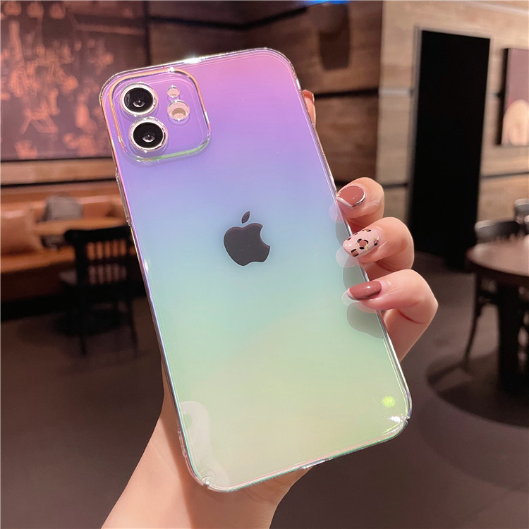 Étui De Téléphone Portable Laser Coloré Transparent En Gros Nihaojewelry display picture 10