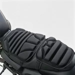 Motorcycle Ribbed Seat Cushion Cover 450clc Shock-Absorbing Electric Vehicle Seat Cushion Breathable Height-Increasing Motorcycle Rear Seat Cushion