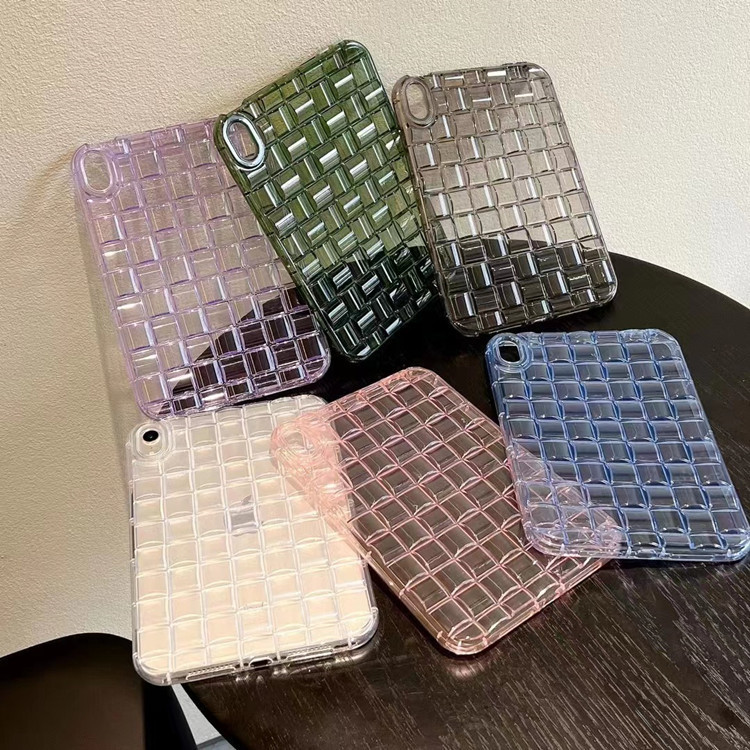 Suitable for ipad mini6 protective case Water Cube 10.2 transparent all-inclusive 9.7 inch silicone air3 anti-drop soft case