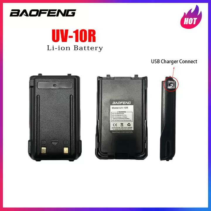 Baofeng BF-UV10R домофон батареи домофон литиевая батарея большая емкость USB перезаряжаемая литиевая батарея оптом