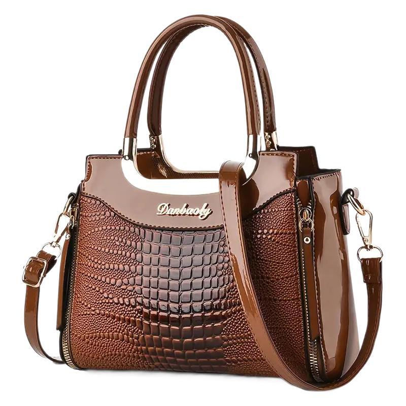 Bolsos bolsos Taizhou bolsos de mujer Platinum piel brillante patrón de cocodrilo bolsos de mujer textura transfronteriza todo-fósforo comercio exterior bags