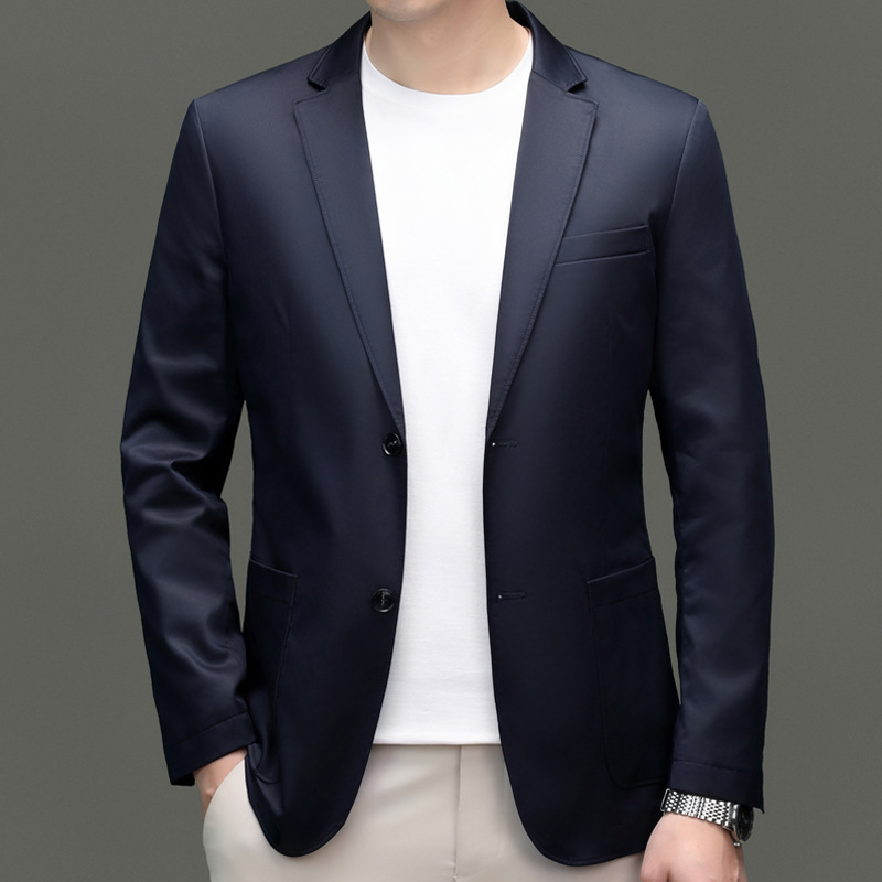 Spring casual solid color thin suit