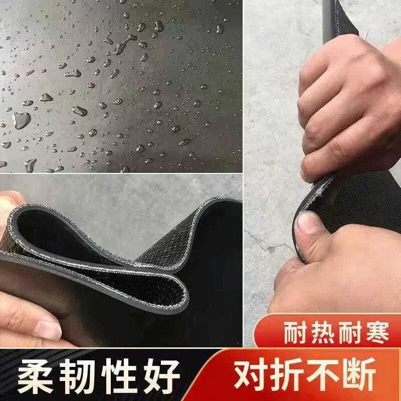 黑色5mm双层加厚耐磨防滑抗压铺车底胶皮垫工厂车间防滑夹布胶垫