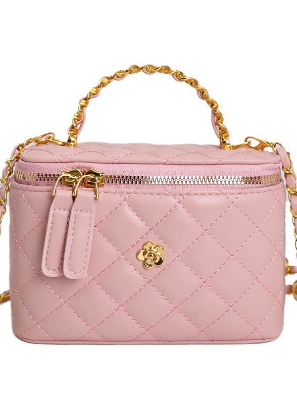 Cross-border 2026 nuevo estilo de alto nivel de sensación de fragancia pequeña bolsa de mano de moda versátil cadena de diamante mochila de hombro