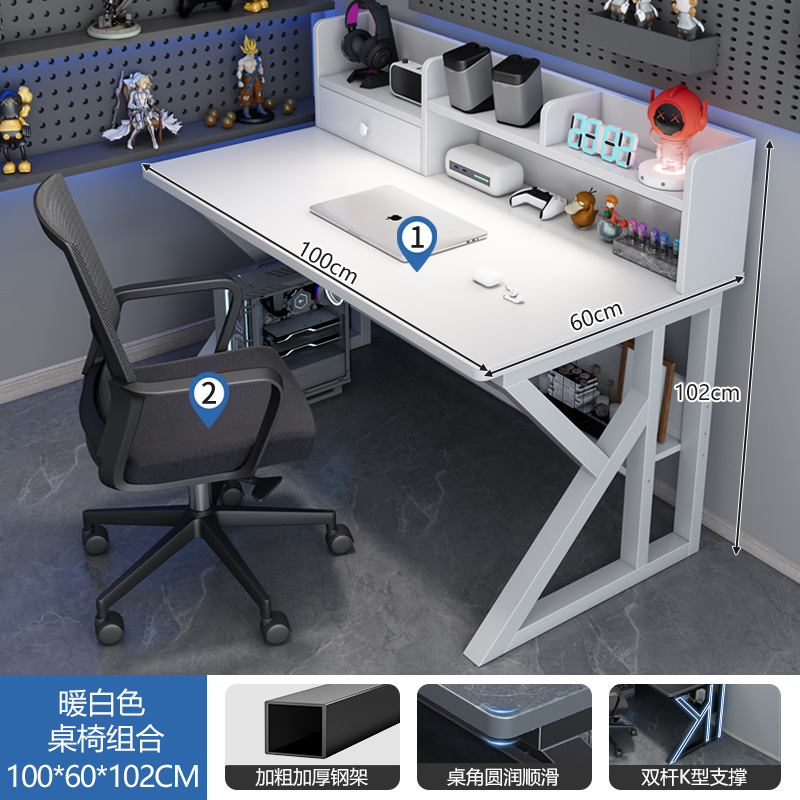 Mesa de computadora de escritorio simple mesas y sillas de deportes electrónicos escritorio doméstico escritorio de escritorio de estudiantes escritorio de dormitorio escritorio escritorio de oficina escritorio image 45