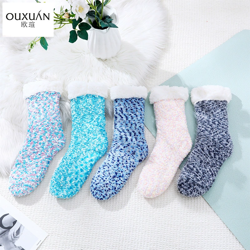 Напольные носки для взрослых снежные носки для сна ковровые носки осень и зима домашний Теплый Ковер носки тапочки носки женские оптом