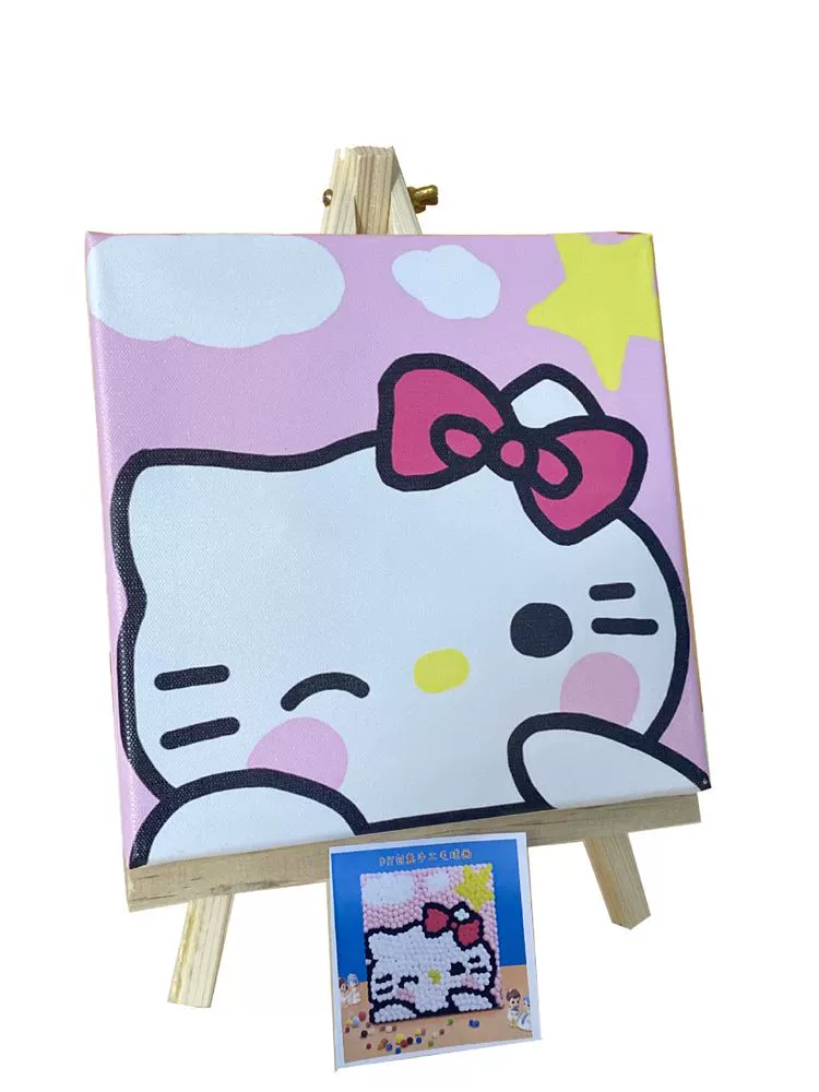 Materials set, children's small bag, plush stickers, DIY