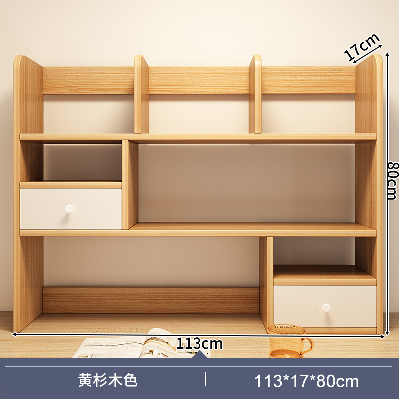 Estante de escritorio estante de almacenamiento de escritorio dormitorio cosas buenas mesa de estudio multi-capa pequeño estante