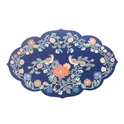Chinese retro style double Bird Flower kitchen table mat entrance door diatom mud floor mat bathroom door non-slip mat (Avtomobil döşəmə paspasları) - 01-floating-flowers-4060cm25mm