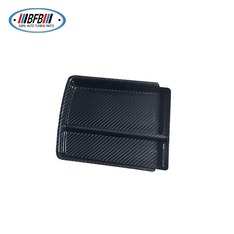 100% Real Carbon Fiber Storage Box Cover - For Tesla Model X S 2014-2020 - Carbon Fiber Interior Trim Glossy