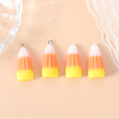 クロスボーダー熱売立体ハロウィーントウモロコシ砂糖耳飾りネックレスキーホルダー