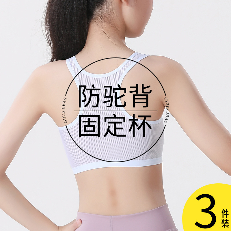 Girls' Bras for Development Period, Anti-Exposure Underwear for Young Girls, Students, Middle School and High School Girls, Sports Anti-Shock Vests Girls' Bras for Development Period, Anti-Exposure Underwear for Young Girls, Students, Middle School and High School Girls, Sports Anti-Shock Vests