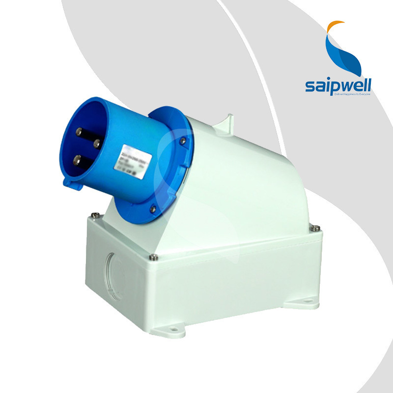 厂家直供SP-3606地铁用工业插头  3P 63A户外防水明装插头