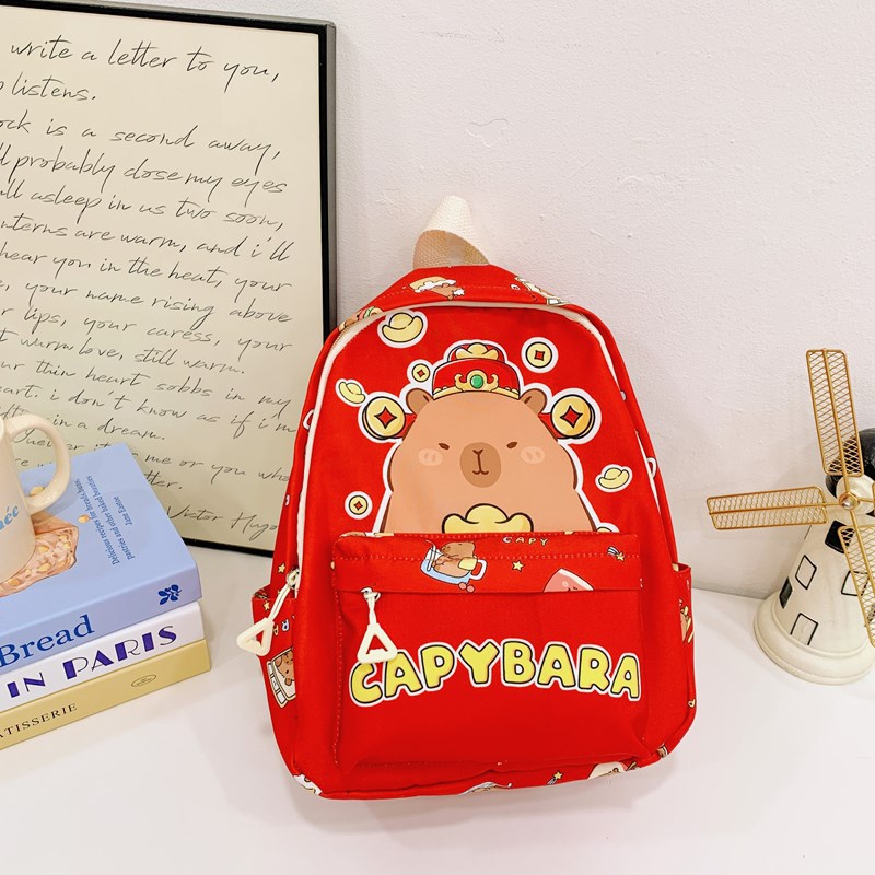 Mochila infantil para bebés lindas mochilas capibara para niños y niñas 2025 nueva mochila infantil de gran capacidad