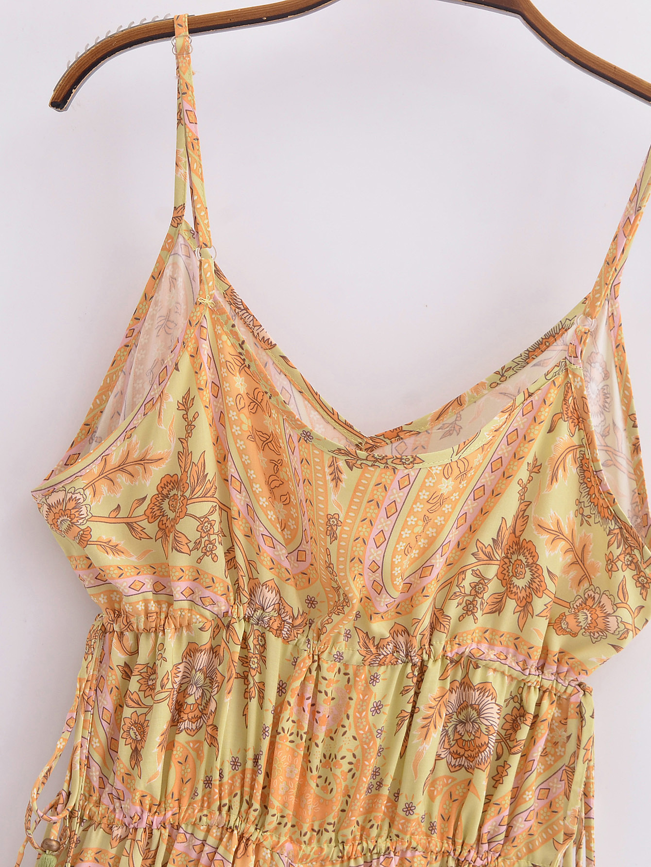 Paisley Print Jumpsuit Bohemian Style