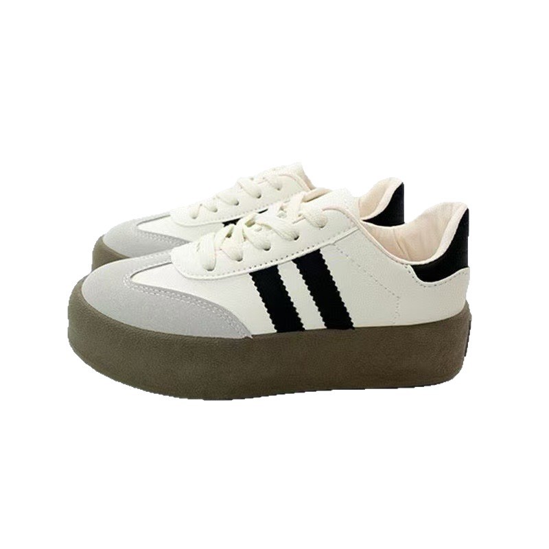 Zapatos de mujer con suela suave no cansen los pies, primavera y otoño 2025, nuevos zapatos blancos de moda, zapatos casuales ligeros con suela gruesa y resistentes al desgaste