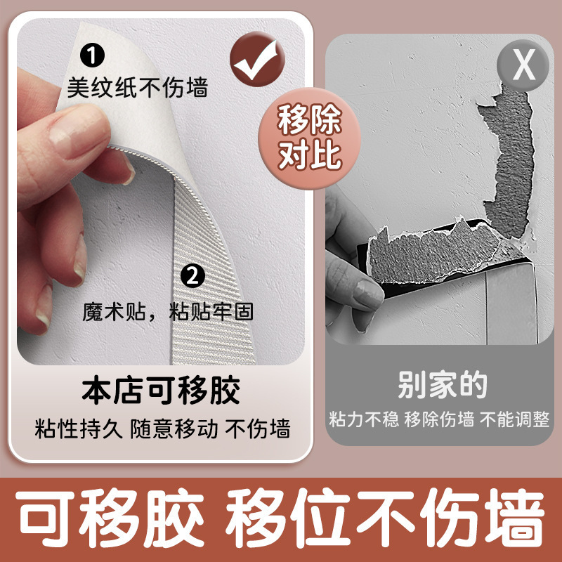 毛毡板自粘免打孔照片墙拍立得背景留言图钉公告栏墙面装饰软木板|undefined