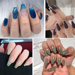 Collectible Removable Wearable Nail Art Ballet Nail Style Fake Nail Sticker Sheet Completed Cross-border Finger Nails Fake Nails