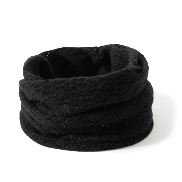 Autumn and Winter Pure Cashmere Neck Set Knitted Scarf Warm Hollow Women's Solid Color Fake Collar Cold-proof Cervical Scarf