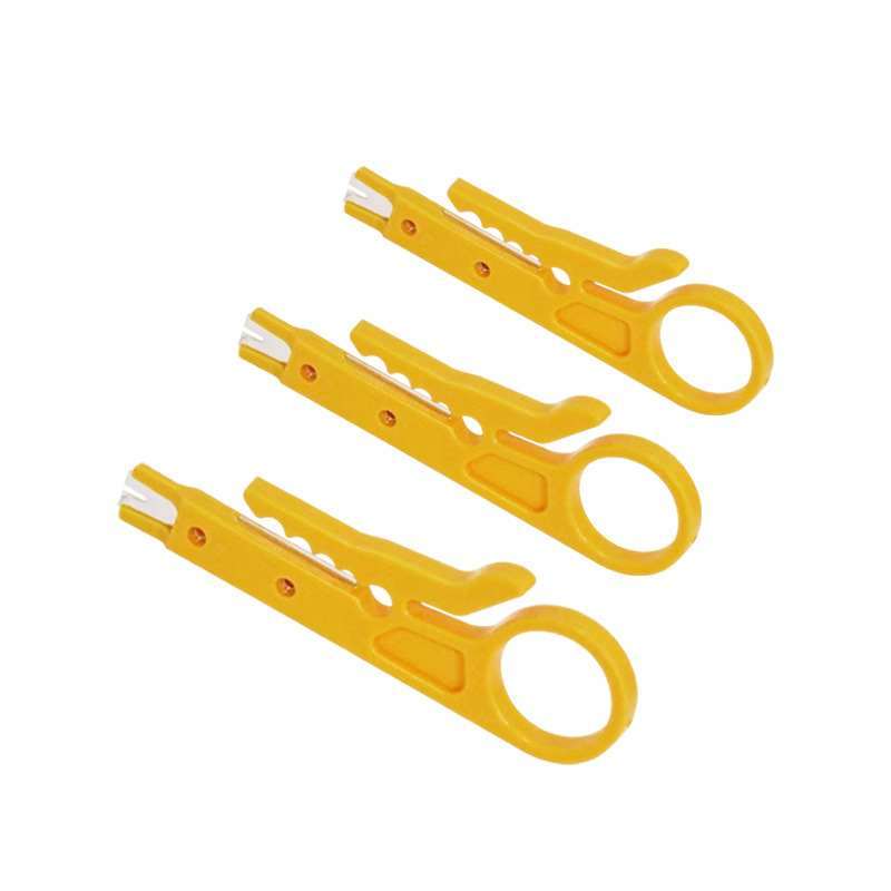 Wire stripper small wire stripper wire tool wire network wire crimping pliers small yellow knife wire stripper telephone wire network wire knife