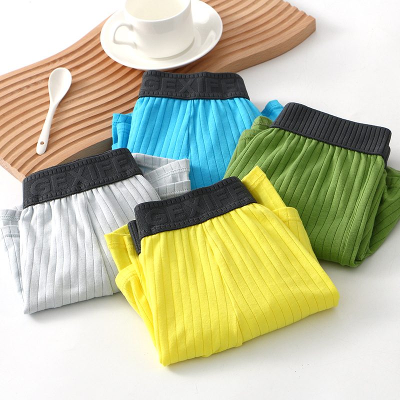 Pantalones interiores de hombre, pantalones deportivos de algodón de alta calidad, pantalones cortos de cuadrangular de algodón, pantalones cortos de calcetín de hombre