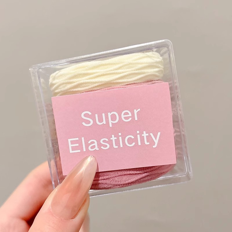 Niños de alta elasticidad cabello para mujeres 2025 nuevo estilo de alta calidad sensación de correa de correa de correa de cabeza atada bola de cabello anillo tocado