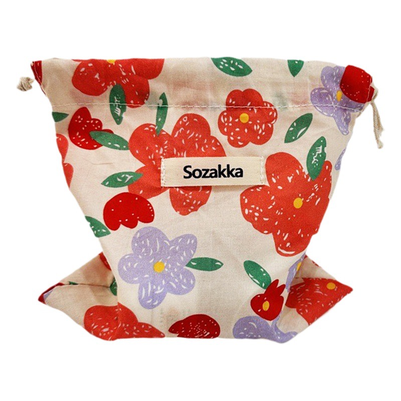 34225 Storage Bag Small Cloth Bag Japanese Lipstick Bag Carry-on Cosmetic Bag Women Portable Cosmetic Bag Drawstring Bag