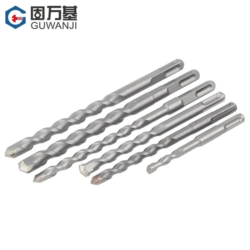 9P1E加长冲击电锤钻头穿墙两坑两槽圆柄四坑方柄混凝土水泥墙壁打