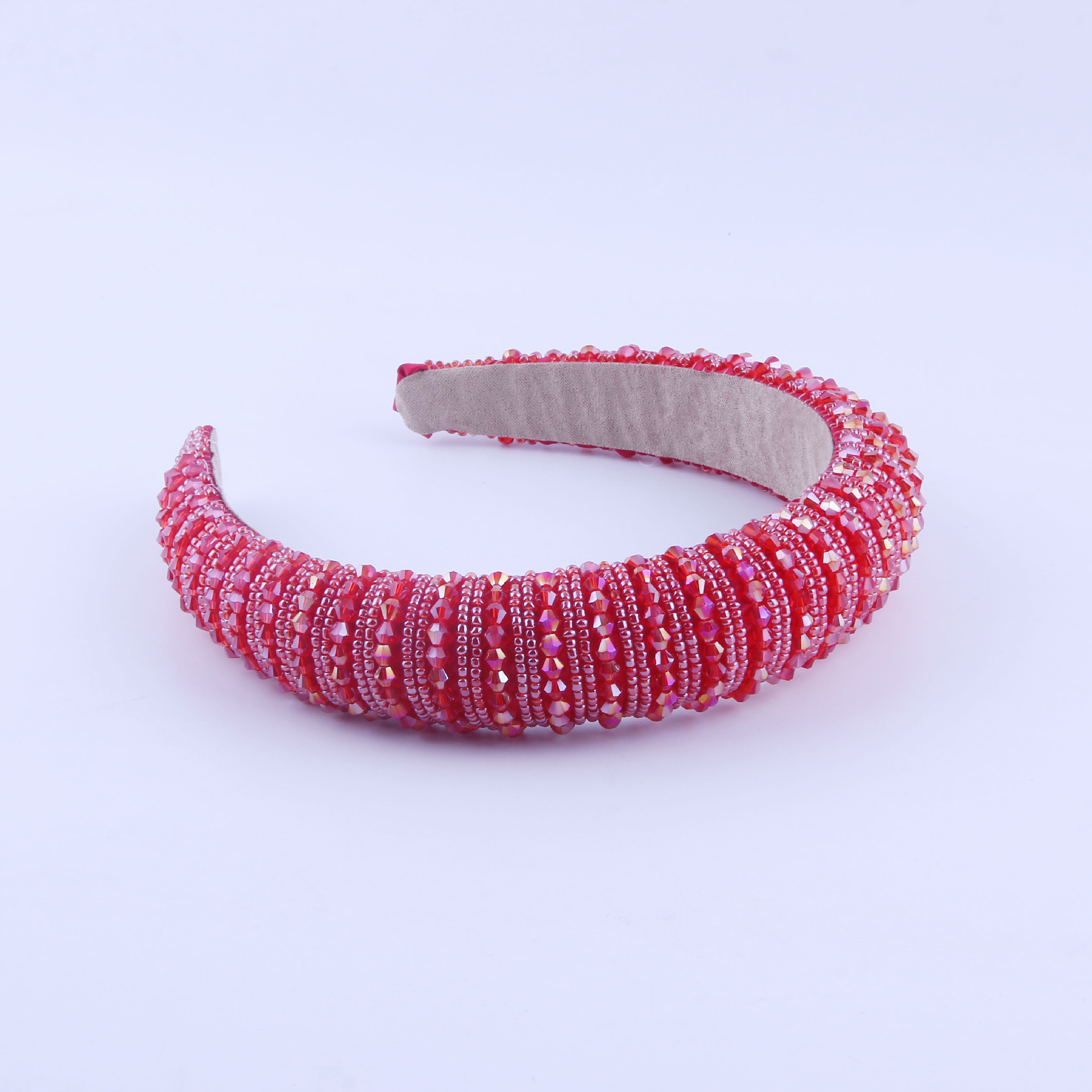 New Fashion Korean Sponge Crystal Rice Beads Hair Band display picture 6