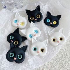PVC ソフト接着剤パッチ 3D 立体かわいい猫携帯電話タブレットケースホルダー diy エアクッションジュエリー