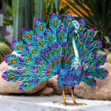 �羳���� Metal peacock statue �Fˇ��ȸ�[���@��ͥԺ�b���[